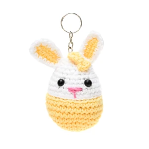 Chaveiro Coelho no Ovo Amarelo - Artesanato e Personalizados