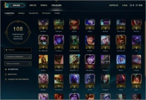CONTA DE LOL PRATA V+40 CAMPEÕES+6 SKINS/MUITO RARA - League of Legends