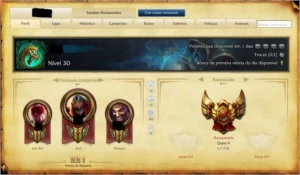 CONTA LOL - PROMOÇÃO OURO 5 SEASON 6 - League of Legends