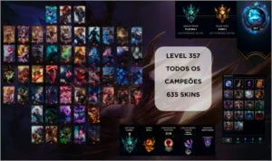 Conta 635 SKINS! Precinho! dados de criação! - League of Legends LOL
