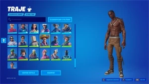 CONTA COM CAVALEIRO NEGRO E TRAVIS SCOTT E SALVE O MUNDO - Fortnite