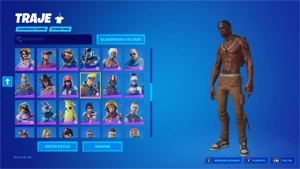 CONTA COM CAVALEIRO NEGRO E TRAVIS SCOTT E SALVE O MUNDO - Fortnite
