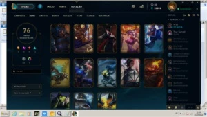 CONTA LOL PLATINA 1 COM MUITAS SKINS LENDARIAS - League of Legends