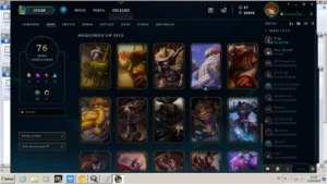 CONTA LOL PLATINA 1 COM MUITAS SKINS LENDARIAS - League of Legends