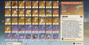 Conta Genshin NA AR60 Whale com personagens T5 e T4 C6R5! - Genshin Impact