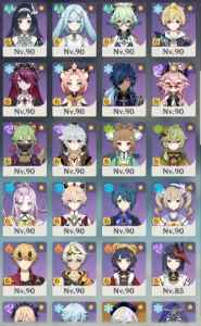 Conta Genshin NA AR60 Whale com personagens T5 e T4 C6R5! - Genshin Impact