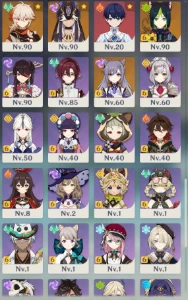 Conta Genshin NA AR60 Whale com personagens T5 e T4 C6R5! - Genshin Impact