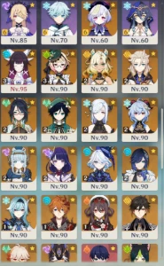 Conta Genshin NA AR60 Whale com personagens T5 e T4 C6R5! - Genshin Impact