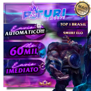 Smurf OURO IV - Padrão PaturiSmurfs - League of Legends LOL
