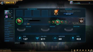 Conta Smite 609 Skins, Lvl157, T5 Thor&Hades+Báu Miraculous