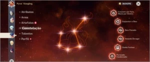 AR46  DILUC/VENTI/MONA/QIQI/CHILDE/JEAN + ARCO + X4 LIVRO 5* - Genshin Impact