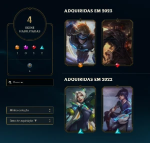 Conta Mestre - League of Legends LOL