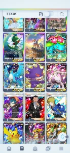 Pokémon tcg pocket conta lvl 37 com cartas raras - Outros