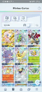 Pokémon tcg pocket conta lvl 37 com cartas raras - Outros