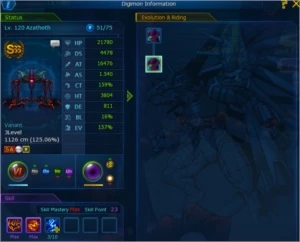 Conta GDMO server OMEGAMON - Digimon Masters Online
