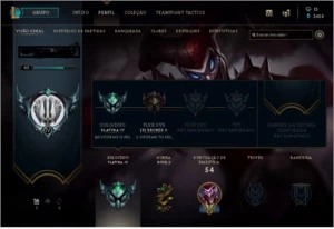 Conta plat 4 - League of Legends LOL