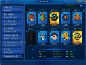 Conta LA Omega End Game com Ox, AOA, Db e muito mais - Digimon Masters Online DMO