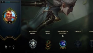conta main top prata 3 mmr alto - League of Legends LOL