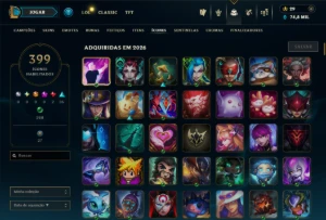 Conta Lol Platina 295 Skins Main Adc E Mid / Tft Mestre 2X - League of Legends