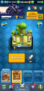 conta clash royale nv 55 torre lv 15 basicamente full