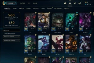 Conta league of legends 667 skins LOL