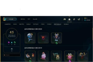 Conta league of legends 667 skins LOL