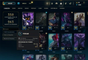 Ouro 3 com TODOS os champs e 120 Skins ( TOP / JG / MID ) - League of Legends LOL