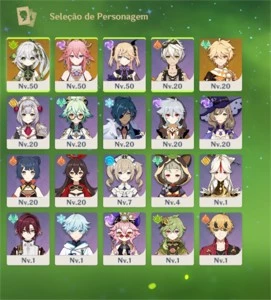 CONTA AR 32 NAHIDA + YAE MIKO + AGITAÇÃO TROVEJANTE - Genshin Impact