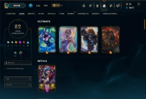 Bronze 2 com TODOS os Champs e 82 Skins ( JG / SUP ) - League of Legends LOL
