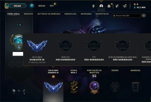 Conta diamante 3 com 25 Champs e 1 Skin + 35 Fragmentos - League of Legends LOL