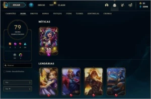 CONTA LOL QUASE TODOS CAMPEÕES E MT SKIN - League of Legends