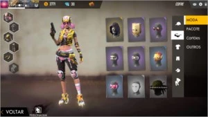 Conta Free fire Gemada skins