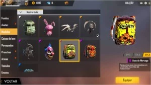 Conta Free fire Gemada skins