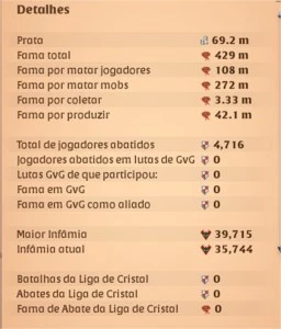 Albion conta(+75m em prata e 35m em itens(skins))negociavel - Albion Online
