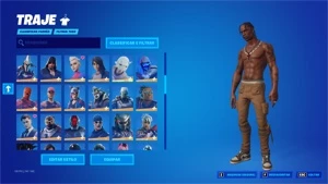 CONTA COM TRAVIS SCOTT ( COMPLETO ) BUNDLE PSICOPATA E STW - Fortnite