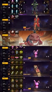 Conta Free Fire Com Conjuto Naruto Completo E Muito Mais