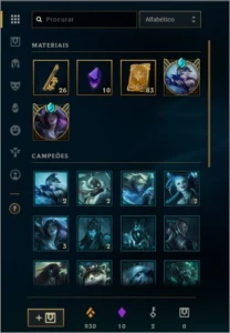 Conta de LoL criada na S3 - League of Legends