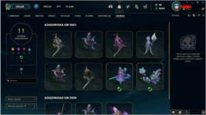 Conta LOL G4, level 166, 50 skins - League of Legends