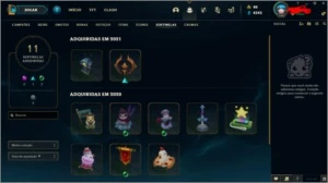 Conta LOL G4, level 166, 50 skins - League of Legends