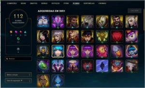 Conta LOL G4, level 166, 50 skins - League of Legends