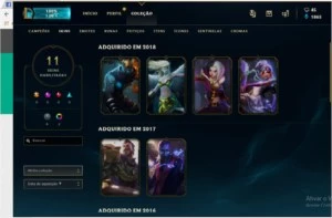 Vendo conta league of legends diamante V LOL