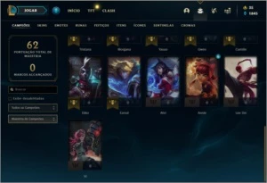 Conta DIAMANTE 4 com 8 skins e 26 champs - League of Legends LOL