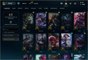Conta DIAMANTE 4 com 8 skins e 26 champs - League of Legends LOL