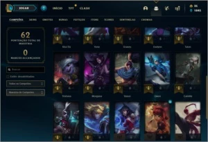 Conta DIAMANTE 4 com 8 skins e 26 champs - League of Legends LOL