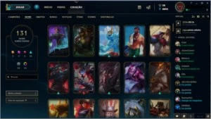 CONTA DIAMANTE 2, COM TODOS CAMPEÕES E 131 SKINS. - League of Legends LOL