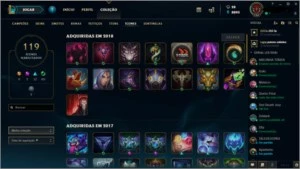 CONTA DIAMANTE 2, COM TODOS CAMPEÕES E 131 SKINS. - League of Legends LOL