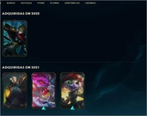 CONTA DIAMANTE 4 MMR D2 68% WR acc de 2019 13 skins 40 champ - League of Legends LOL