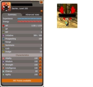 Conta Sac level 200 [Spiritia] - Dofus