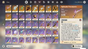 AR 58 11 Personagens Limitados 9 Armas T5 - Genshin Impact