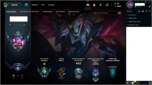 CONTA PLATINA COM 206 SKINS - PLATINA I - 2 LEVEL 277 - League of Legends LOL